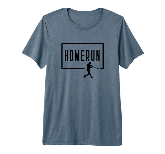 Baseball Batter Homerun Funny Game T-Shirt - Minimalist Print for Adults - T-Shirt, Sweatshirt, Hoodie