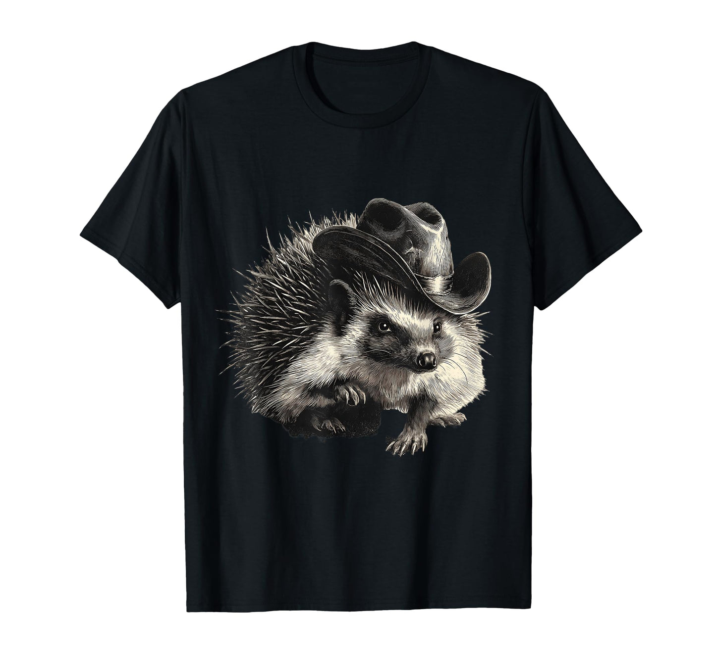 Hedgehog Cowboy Rodeo Cowgirl Western T-Shirt - Streetwear Style Unisex - T-Shirt, Sweatshirt, Hoodie