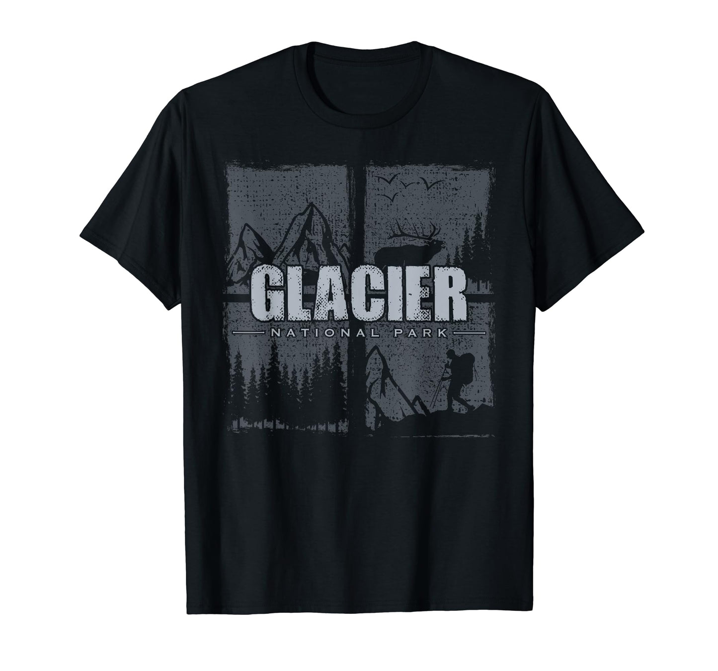 Glacier National Park Us Glacier T-Shirt - Unique Graphic Unisex - T-Shirt, Sweatshirt, Hoodie