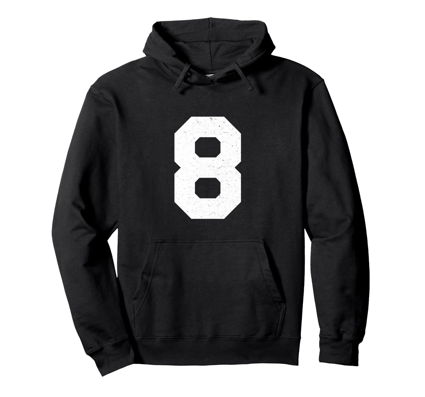 8 Jersey Uniform Varsity Sports Hoodie - Casual Everyday Wear Unisex - T-Shirt, Sweatshirt, Hoodie