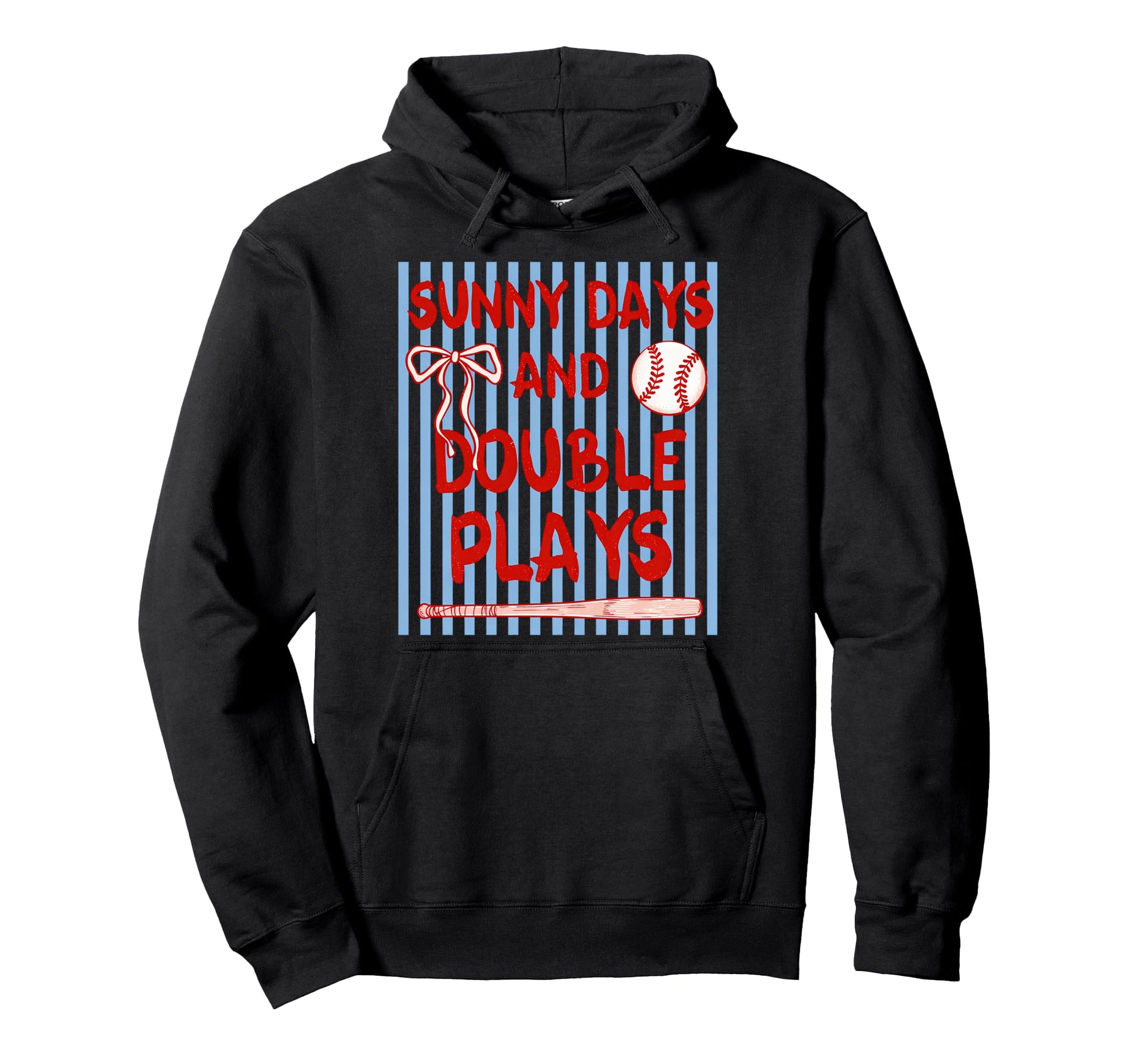 Coquette Sunny Days And Double Plays Hoodie - Streetwear Style Men Women - T-Shirt, Sweatshirt, Hoodie