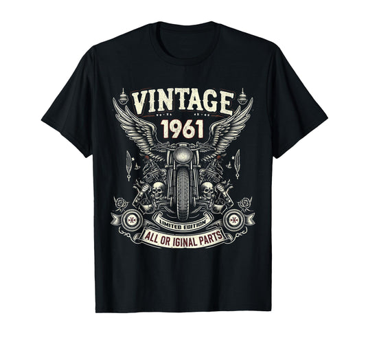 1961 Born 1961 63Th Birthday T-Shirt - Fun Novelty Design for Adults - T-Shirt, Sweatshirt, Hoodie