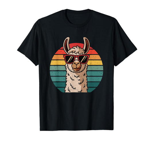 Alpaka Lama Sunglasses Vibes T-Shirt - Streetwear Style for Adults - T-Shirt, Sweatshirt, Hoodie