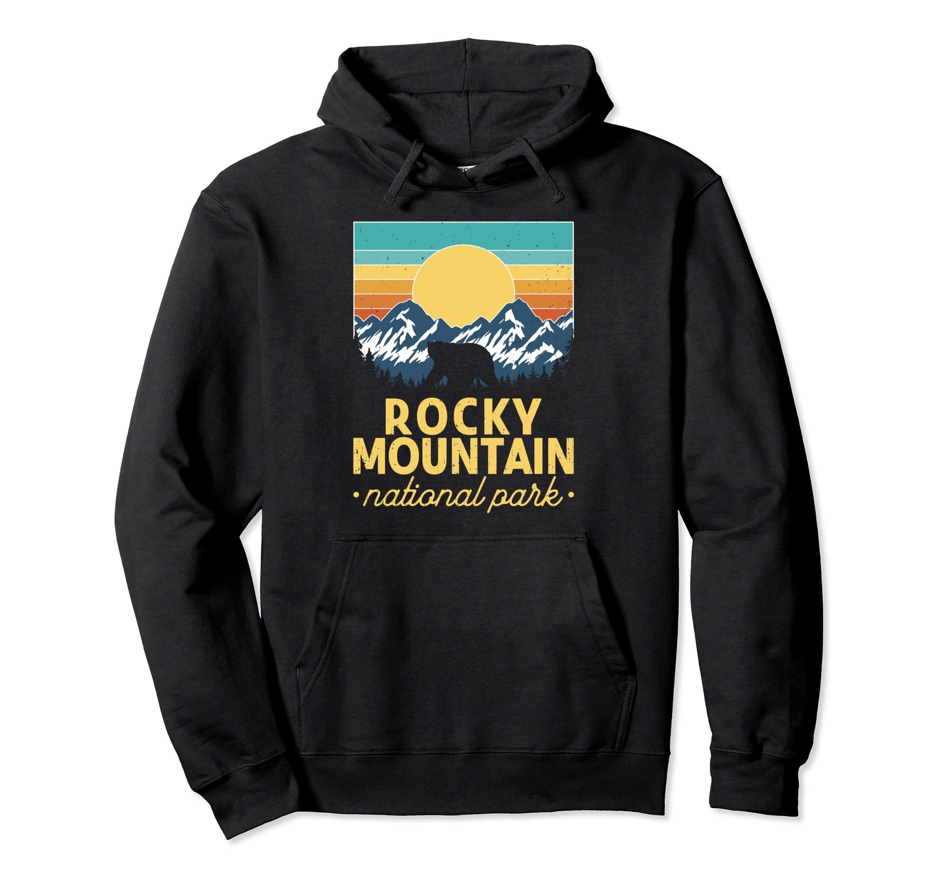 Rocky Mountain National Park Sunset Hoodie - Fun Novelty Design Men Women - T-Shirt, Sweatshirt, Hoodie