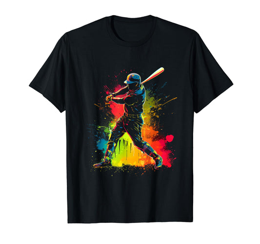 Baseball Bunt Player Home Run Sport T-Shirt - Minimalist Print Men Women - T-Shirt, Sweatshirt, Hoodie