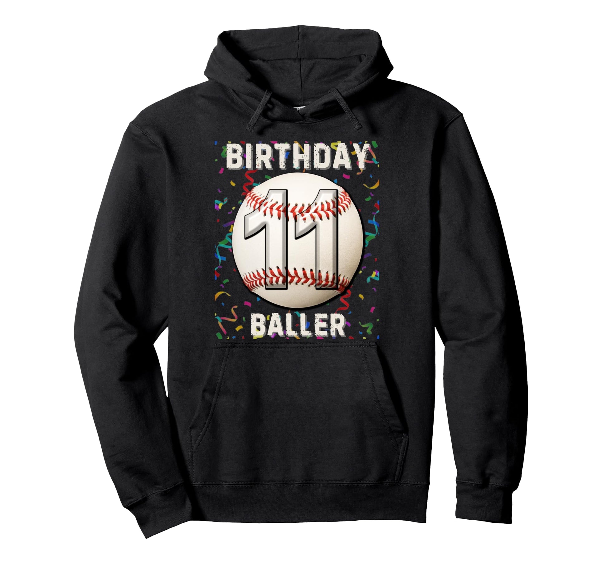 Its My 11Th Birthday Baseball 11 Year Old Hoodie - Graphic Print Unisex - T-Shirt, Sweatshirt, Hoodie