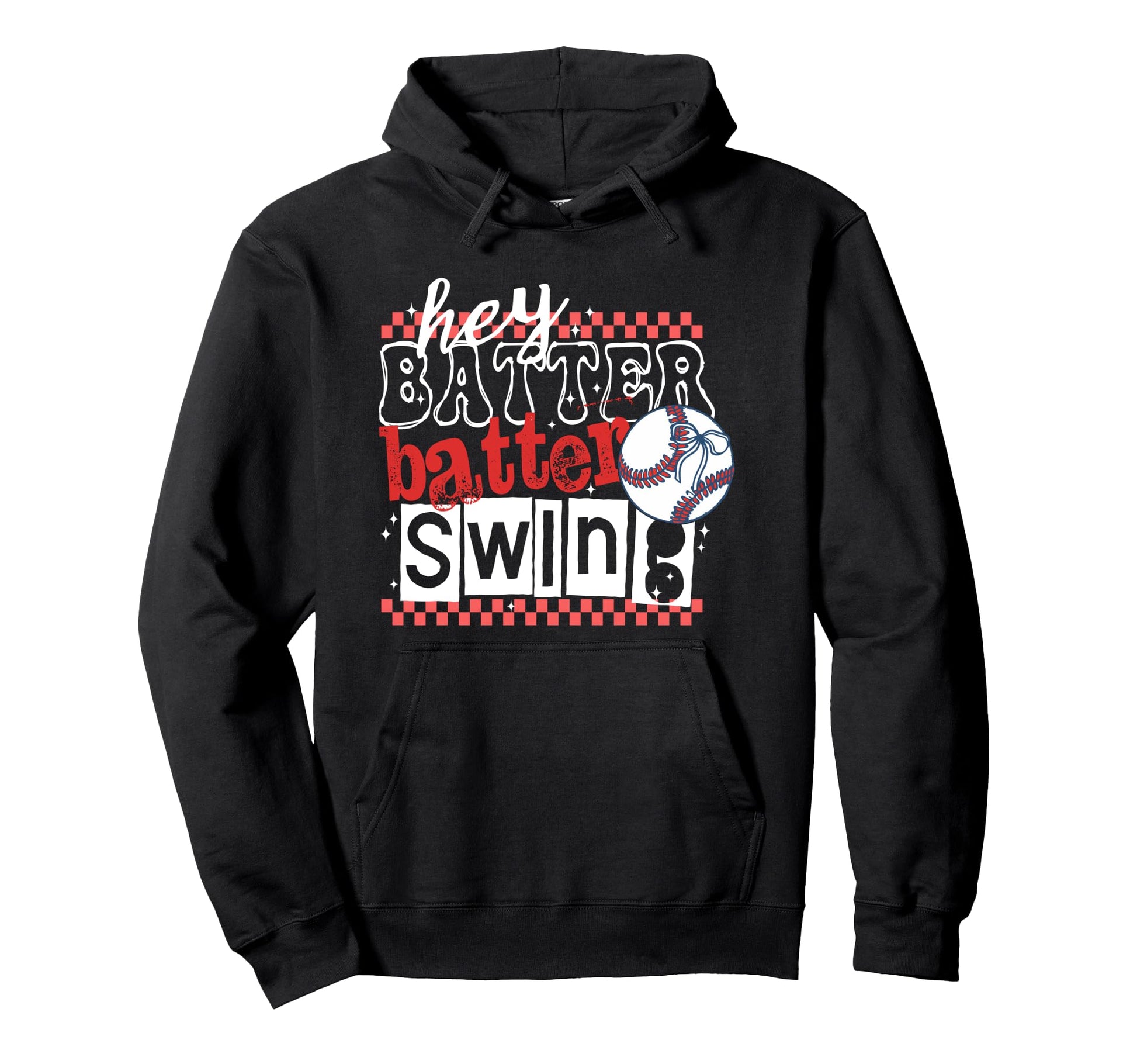 Hey Baseball Batter Batter Swing Hoodie - Custom Art Print for Adults - T-Shirt, Sweatshirt, Hoodie