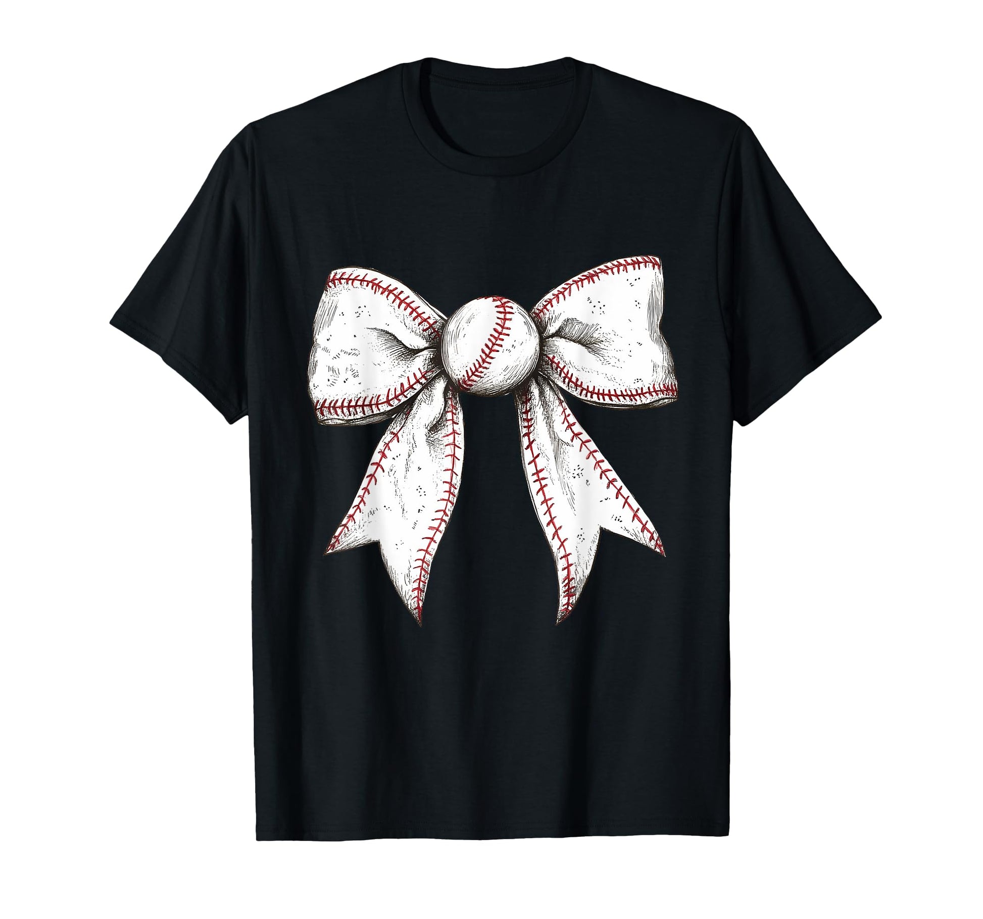 Baseball Coquette Bow Baseball Player T-Shirt - Casual Everyday Wear Unisex - T-Shirt, Sweatshirt, Hoodie