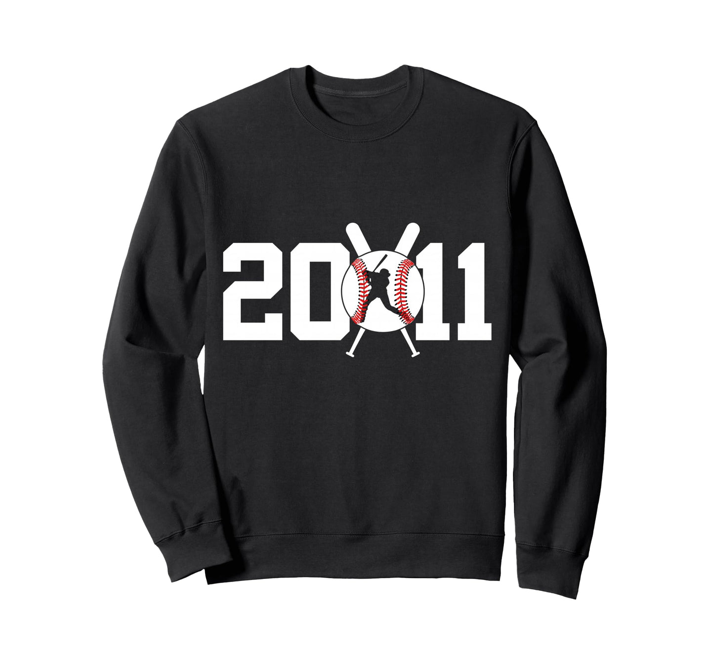 2011 Baseball 15Th Birthday Sweatshirt - Minimalist Print Men Women - T-Shirt, Sweatshirt, Hoodie