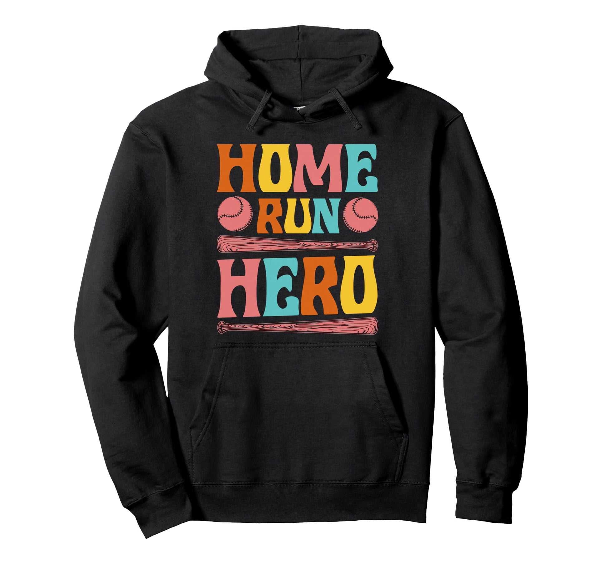 Home Run Hero Hoodie - Novelty Apparel for Adults - T-Shirt, Sweatshirt, Hoodie