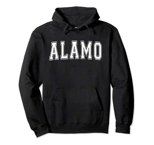 Alamo Tx Texas Usa Sports Varsity Hoodie - Custom Art Print Unisex - T-Shirt, Sweatshirt, Hoodie