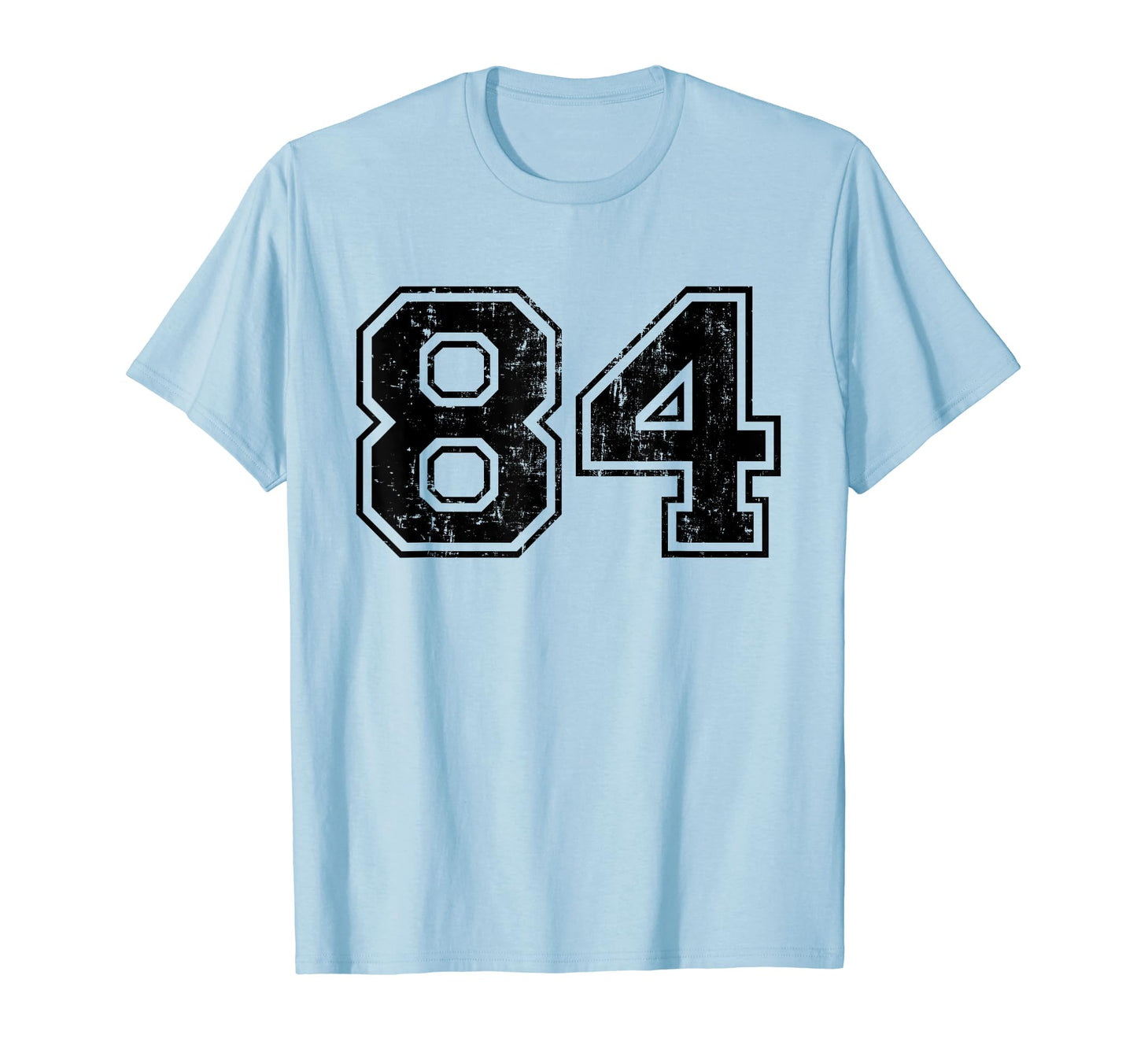 Number 84 Varsity Distressed Sport T-Shirt - Aesthetic Graphic for Adults - T-Shirt, Sweatshirt, Hoodie