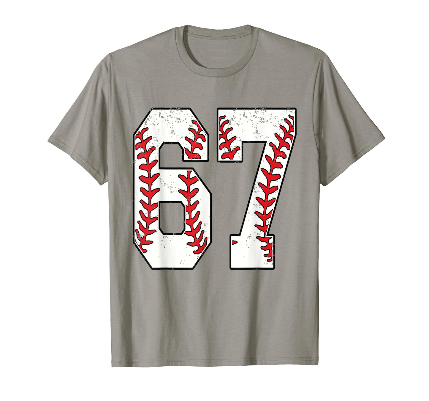 Number 67 Baseball 67 Jersey Number T-Shirt - Trendy Graphic for Adults - T-Shirt, Sweatshirt, Hoodie