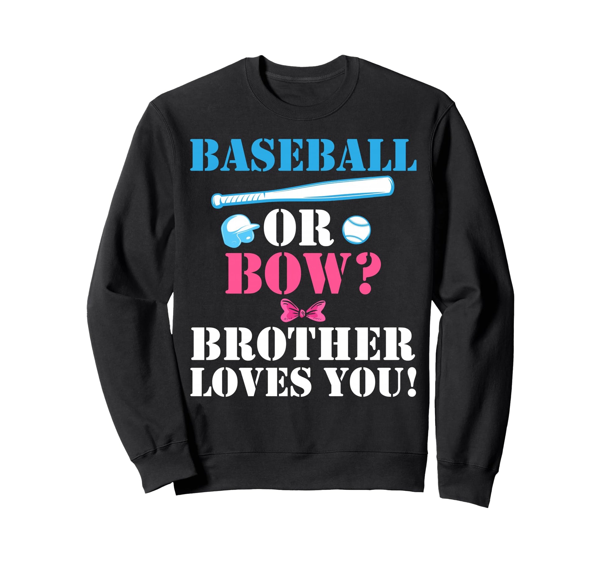 Baseball Or Bow Cheerleader Sweatshirt - Fun Novelty Design for Adults - T-Shirt, Sweatshirt, Hoodie