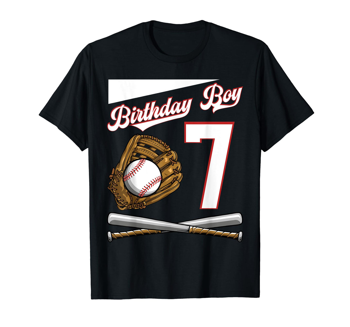 Birthday 7 Party Cake Baseball T-Shirt - Fun Novelty Design Men Women - T-Shirt, Sweatshirt, Hoodie