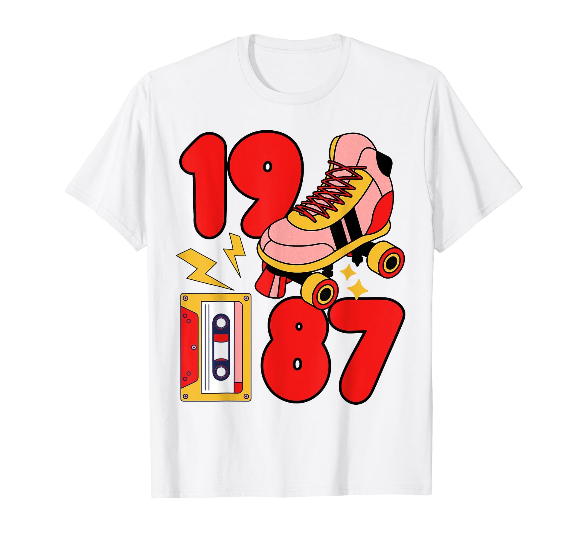 Old School 80S Vibes 1987 Hip Hop Roller T-Shirt - Graphic Print Unisex - T-Shirt, Sweatshirt, Hoodie