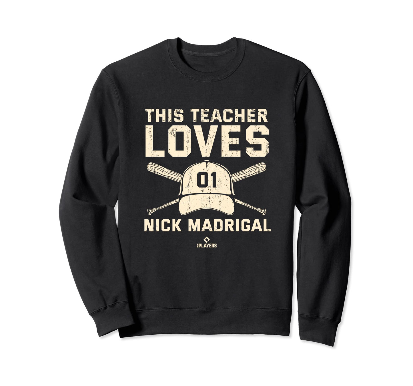 This Teacher Loves Nick Madrigal Chicago Sweatshirt - Graphic Print Unisex - T-Shirt, Sweatshirt, Hoodie