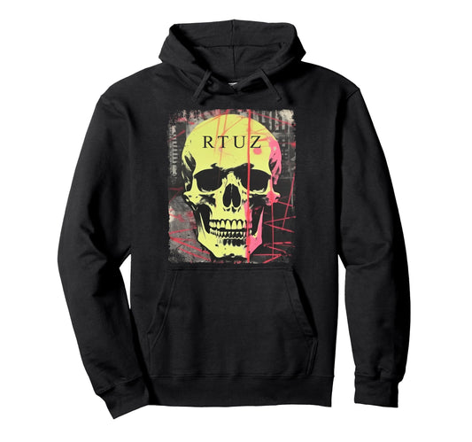 Aesthetic Streetwear Skull Hoodie - Trendy Graphic Men Women - T-Shirt, Sweatshirt, Hoodie