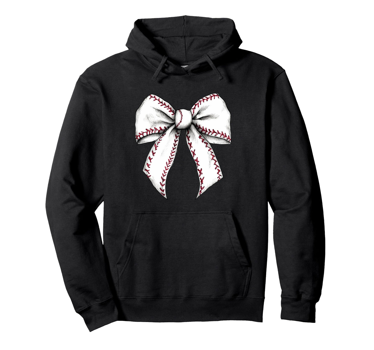 Baseball Coquette Bow Baseball Game Hoodie - Fun Novelty Design Unisex - T-Shirt, Sweatshirt, Hoodie