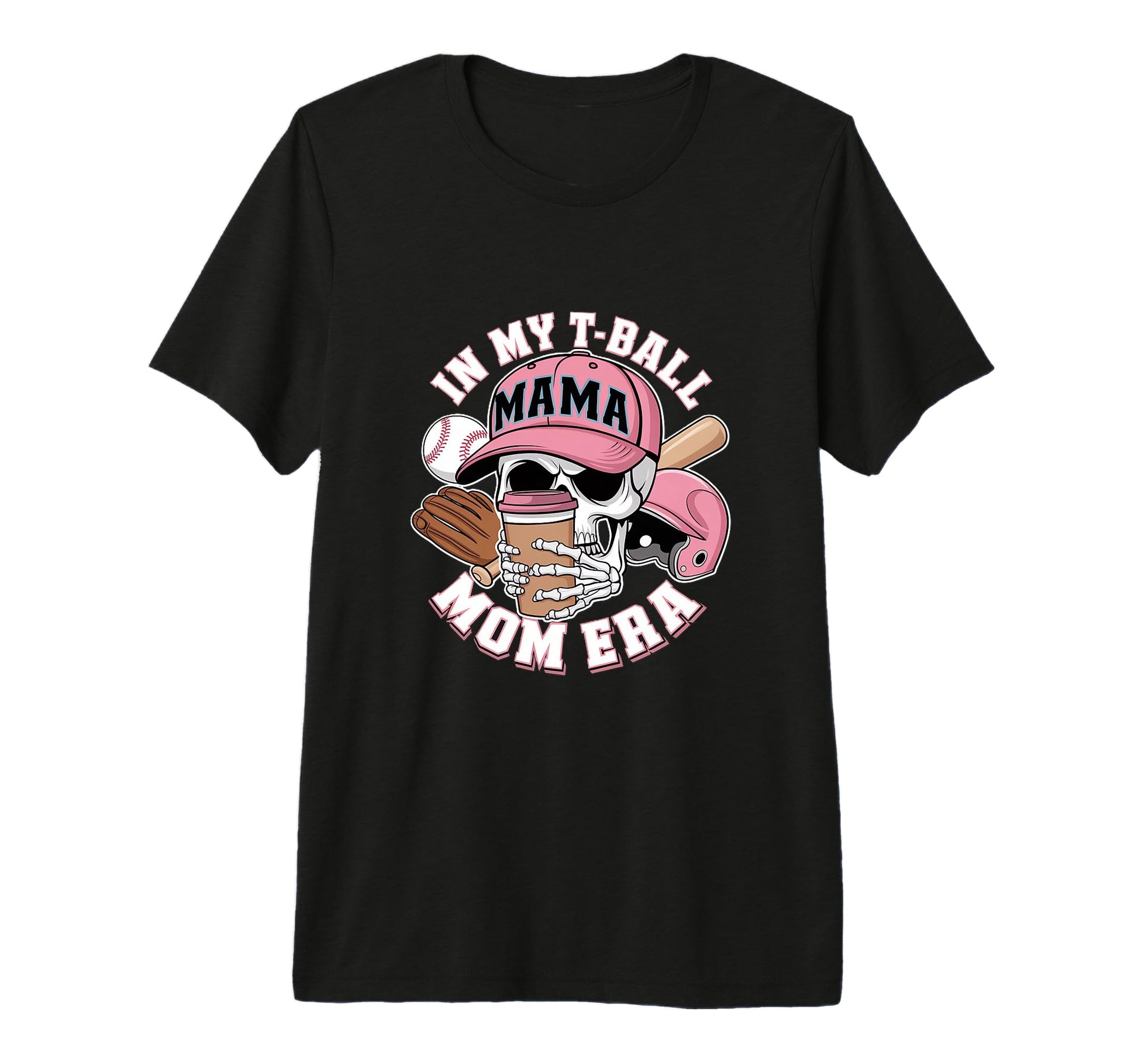 My Ball Mama Mom Era Skull Cap Tri Blend T-Shirt - Unique Graphic Unisex - T-Shirt, Sweatshirt, Hoodie