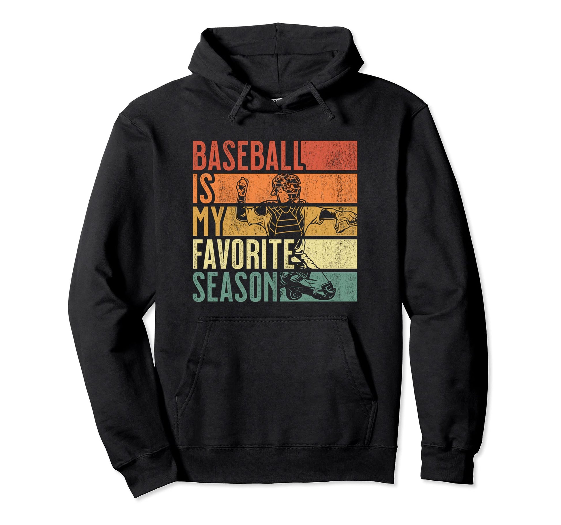 Distressed Baseball Is My Favorite Hoodie - Minimalist Print for Adults - T-Shirt, Sweatshirt, Hoodie