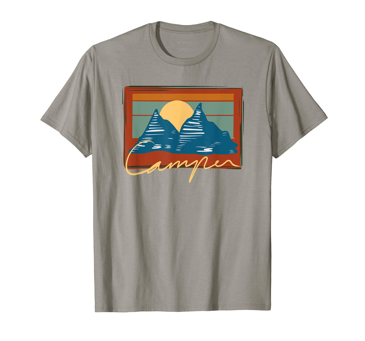 Summer Mountains Outdoor Gorpcore T-Shirt - Custom Art Print for Adults - T-Shirt, Sweatshirt, Hoodie