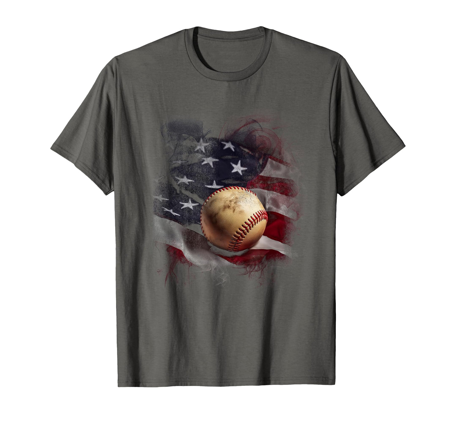 Baseball And American Flag Usa T-Shirt - Aesthetic Graphic Men Women - T-Shirt, Sweatshirt, Hoodie