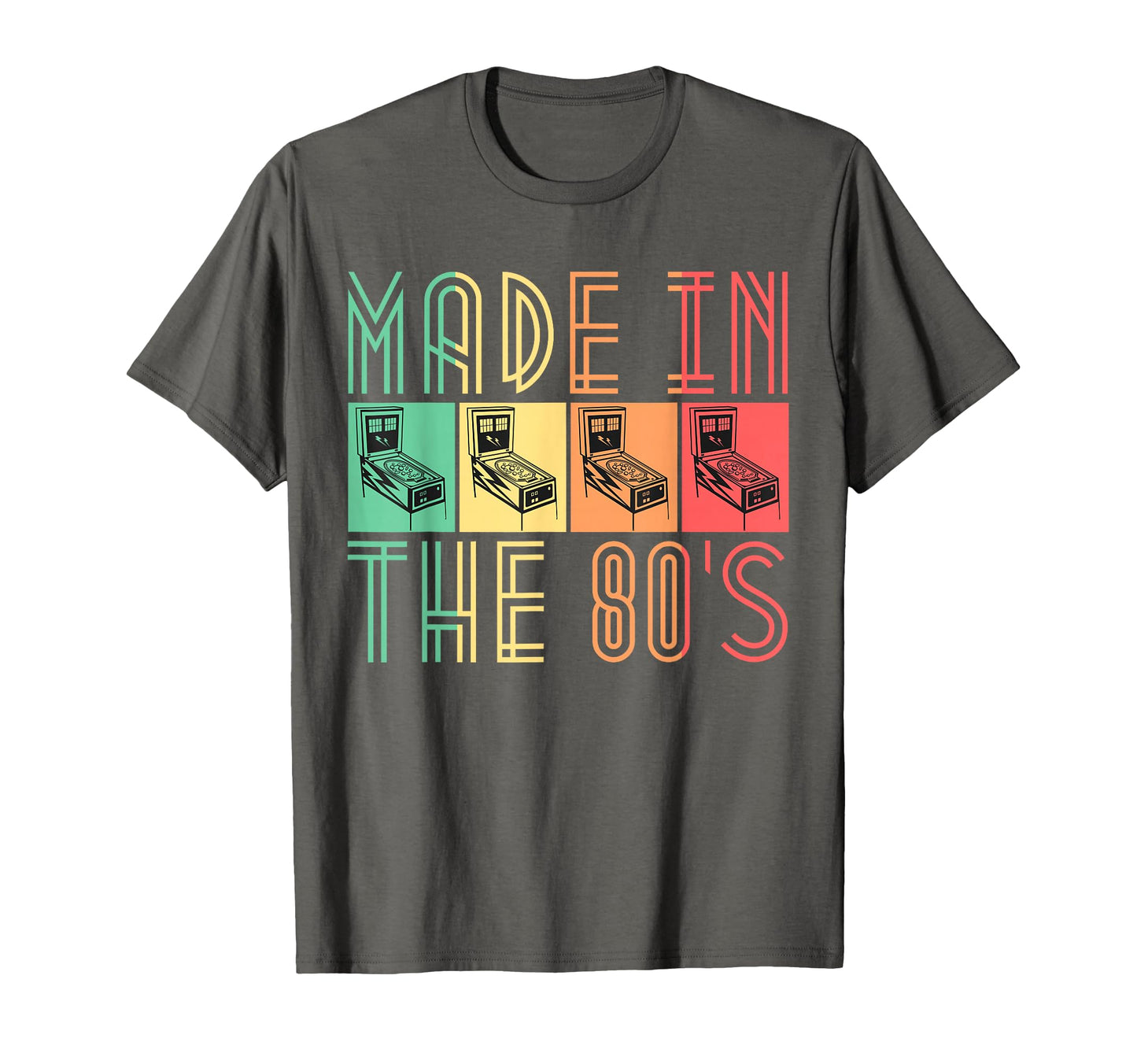 Made 80S Pinball Arcade Gifts T-Shirt - Fun Novelty Design for Adults - T-Shirt, Sweatshirt, Hoodie