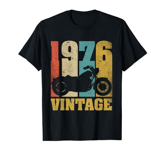 1976 Motorcycle 50Th Birthday Gift T-Shirt - Casual Everyday Wear Unisex - T-Shirt, Sweatshirt, Hoodie