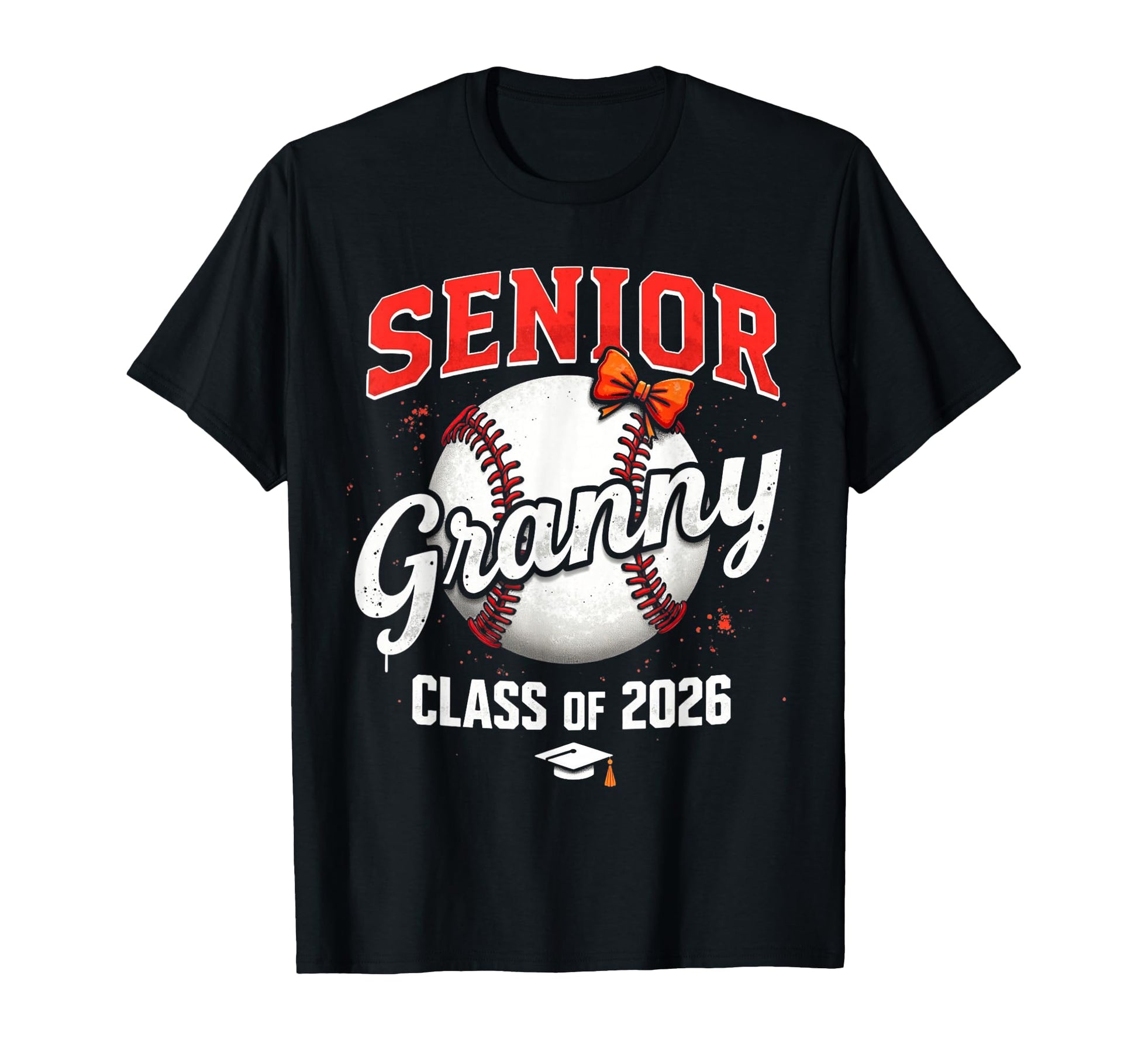 Senior Granny 2026 Baseball Mama T-Shirt - Custom Art Print Men Women - T-Shirt, Sweatshirt, Hoodie