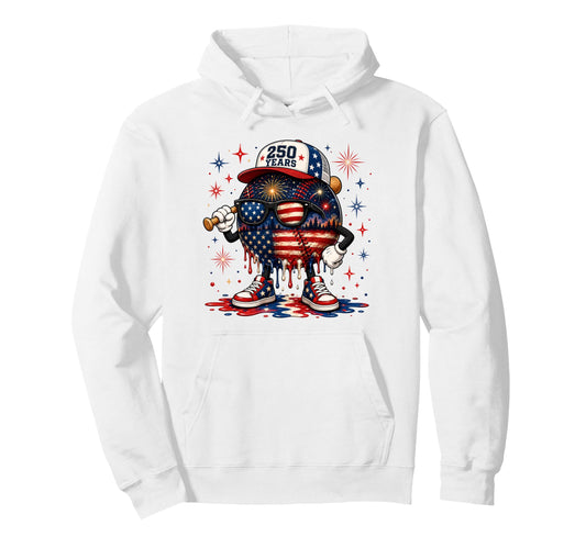 Americas 250Th Anniversary Patriotic Hoodie - Aesthetic Graphic for Adults - T-Shirt, Sweatshirt, Hoodie