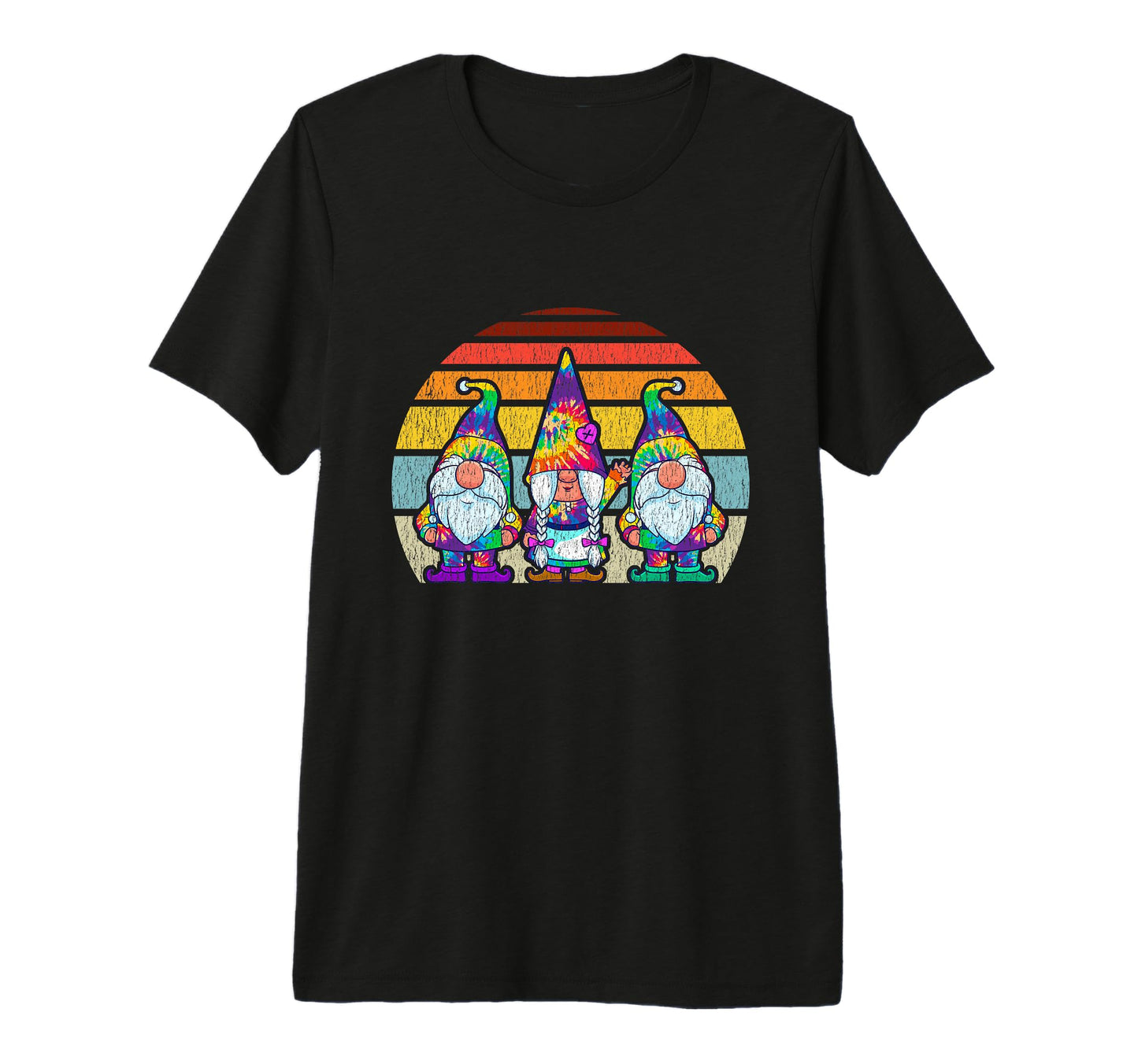 Tie Dye Gnomes Hippie Trippy T-Shirt - Streetwear Style Men Women - T-Shirt, Sweatshirt, Hoodie