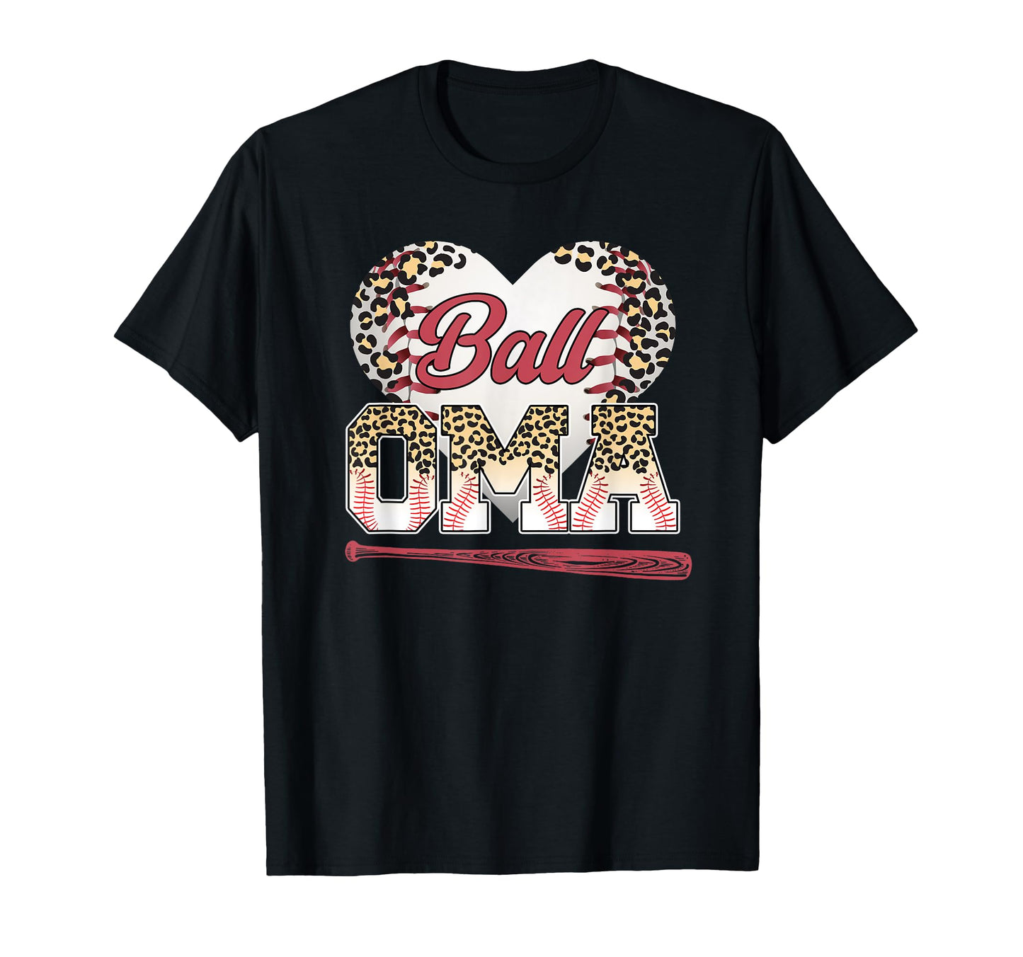 Ball Oma Leopard Baseball Oma Baseball T-Shirt - Custom Art Print Unisex - T-Shirt, Sweatshirt, Hoodie