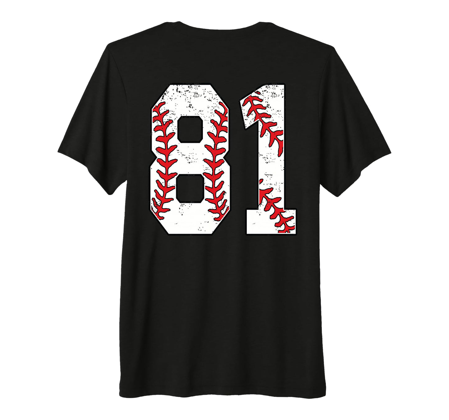 Number 81 Baseball Jersey Number 81 T-Shirt - Trendy Graphic Men Women - T-Shirt, Sweatshirt, Hoodie
