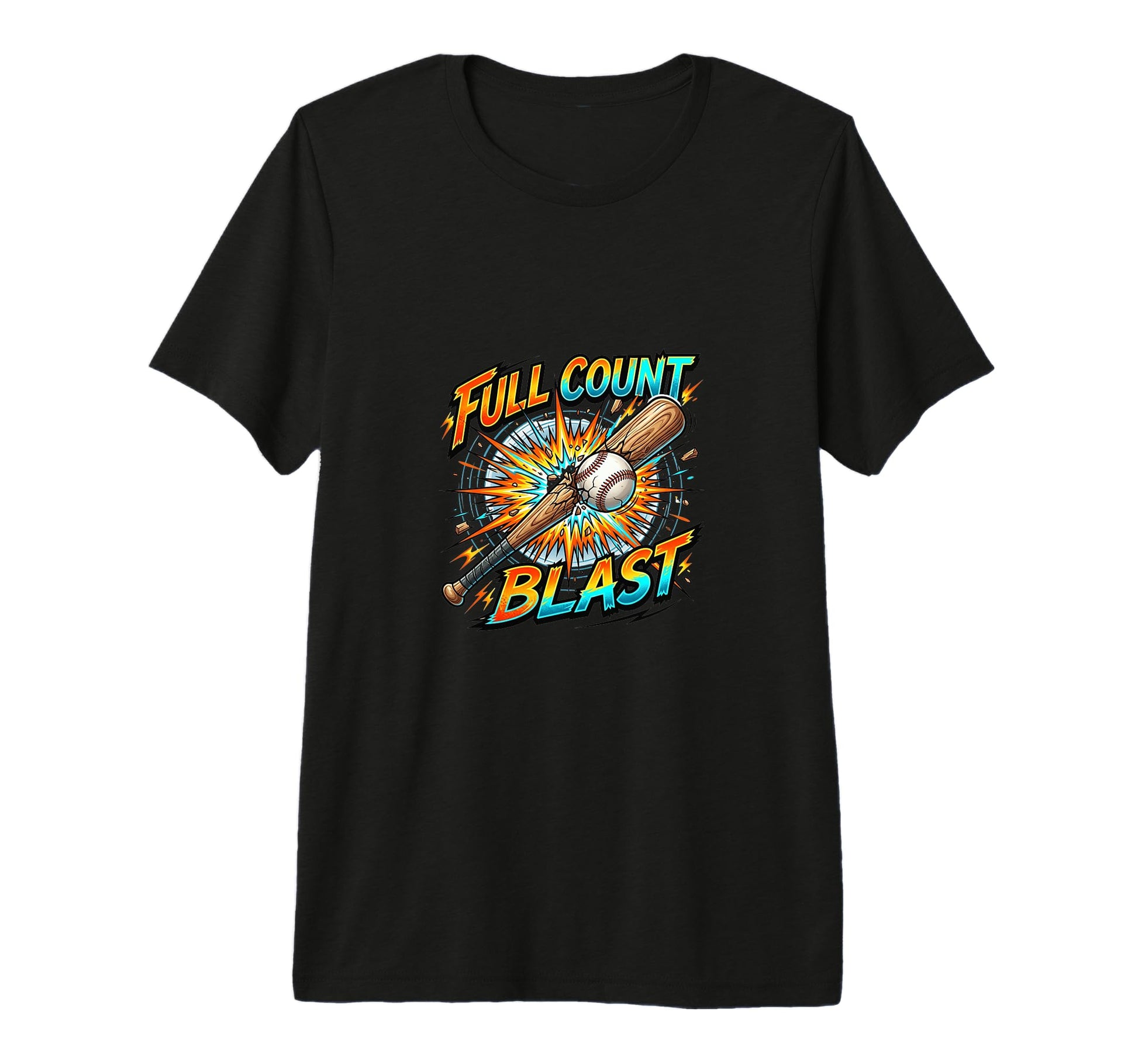 Mens Full Count Blast Baseball Power T-Shirt - Minimalist Print Unisex - T-Shirt, Sweatshirt, Hoodie