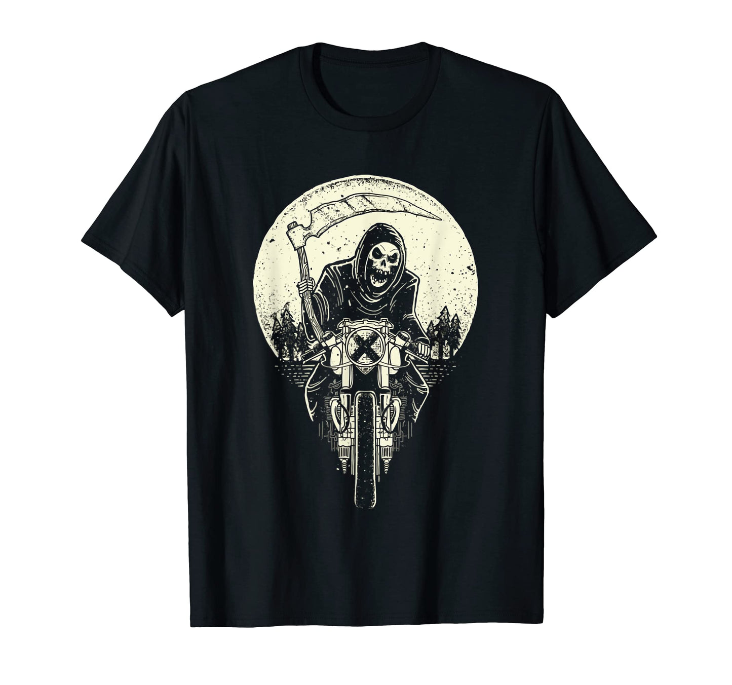 Motorcycle Biker Rider Route Skull T-Shirt - Streetwear Style for Adults - T-Shirt, Sweatshirt, Hoodie