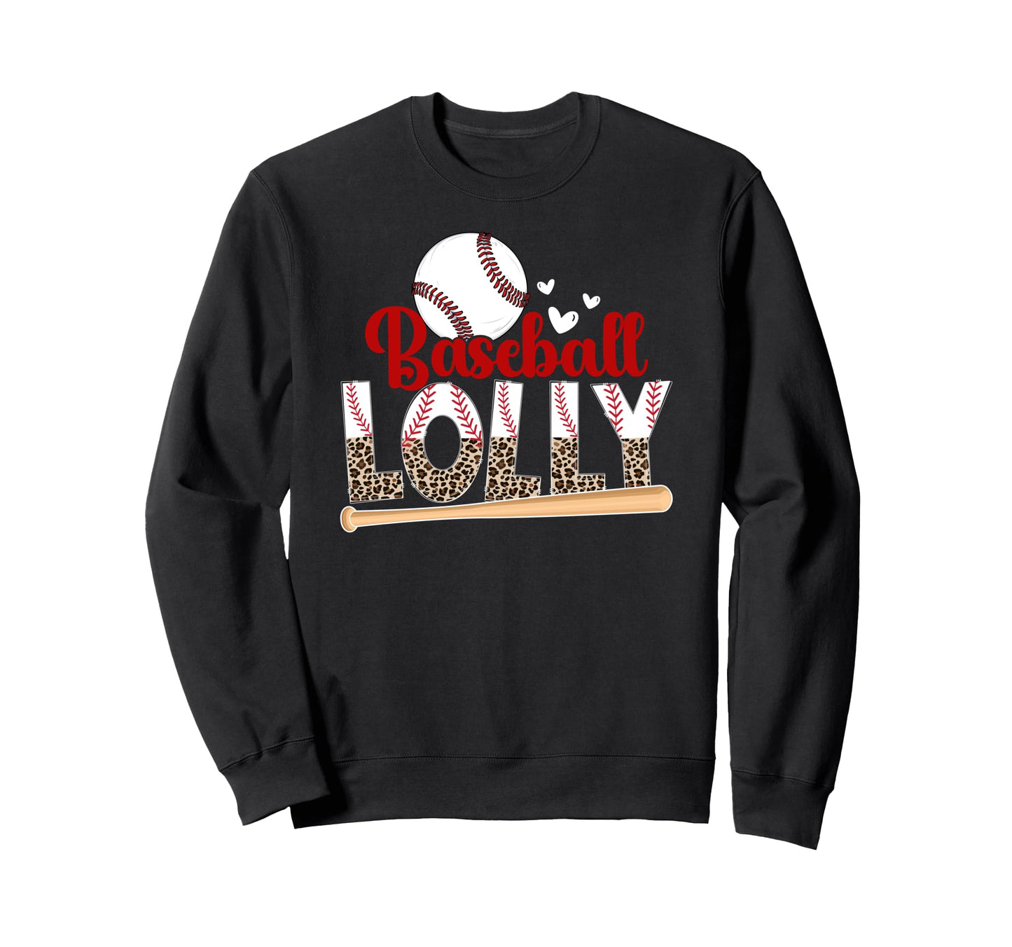 Baseball Lolly Leopard Lolly Sweatshirt - Trendy Graphic Men Women - T-Shirt, Sweatshirt, Hoodie
