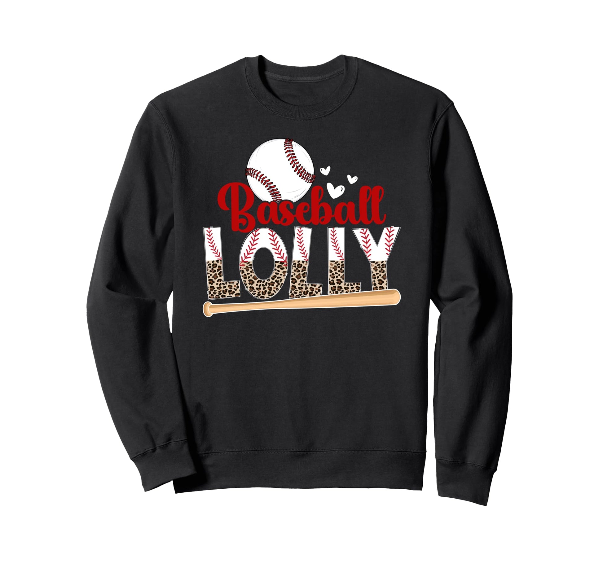 Baseball Lolly Leopard Lolly Sweatshirt - Trendy Graphic Men Women - T-Shirt, Sweatshirt, Hoodie