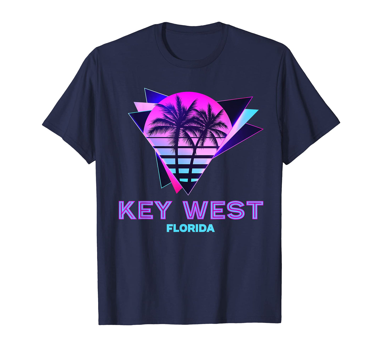 Key West Florida Vaporware 80S T-Shirt - Casual Everyday Wear Unisex - T-Shirt, Sweatshirt, Hoodie