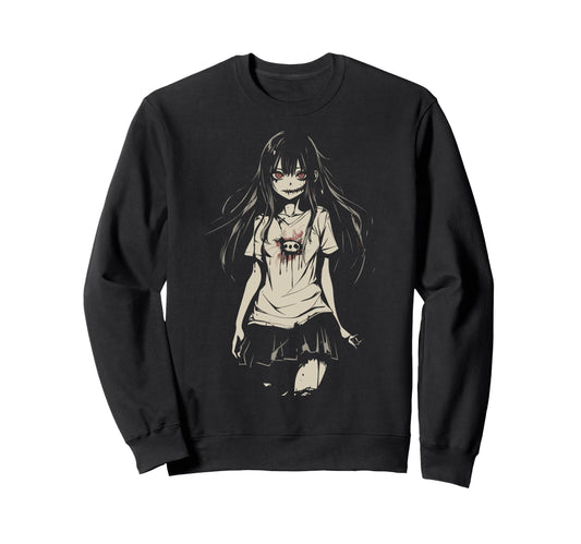 Anime Horror Aesthetic Soft Grunge Sweatshirt - Streetwear Style Unisex - T-Shirt, Sweatshirt, Hoodie