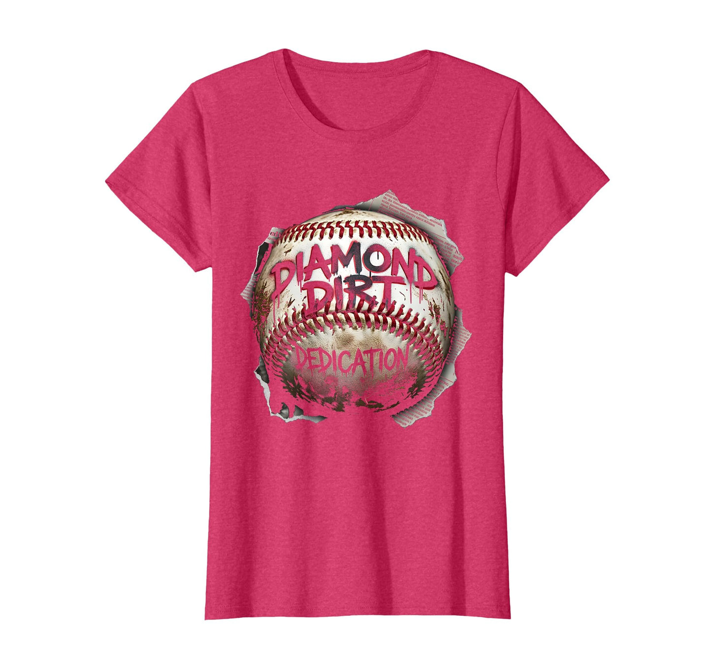 Diamond Dirt Dedication Baseball Mom T-Shirt - Streetwear Style Men Women - T-Shirt, Sweatshirt, Hoodie