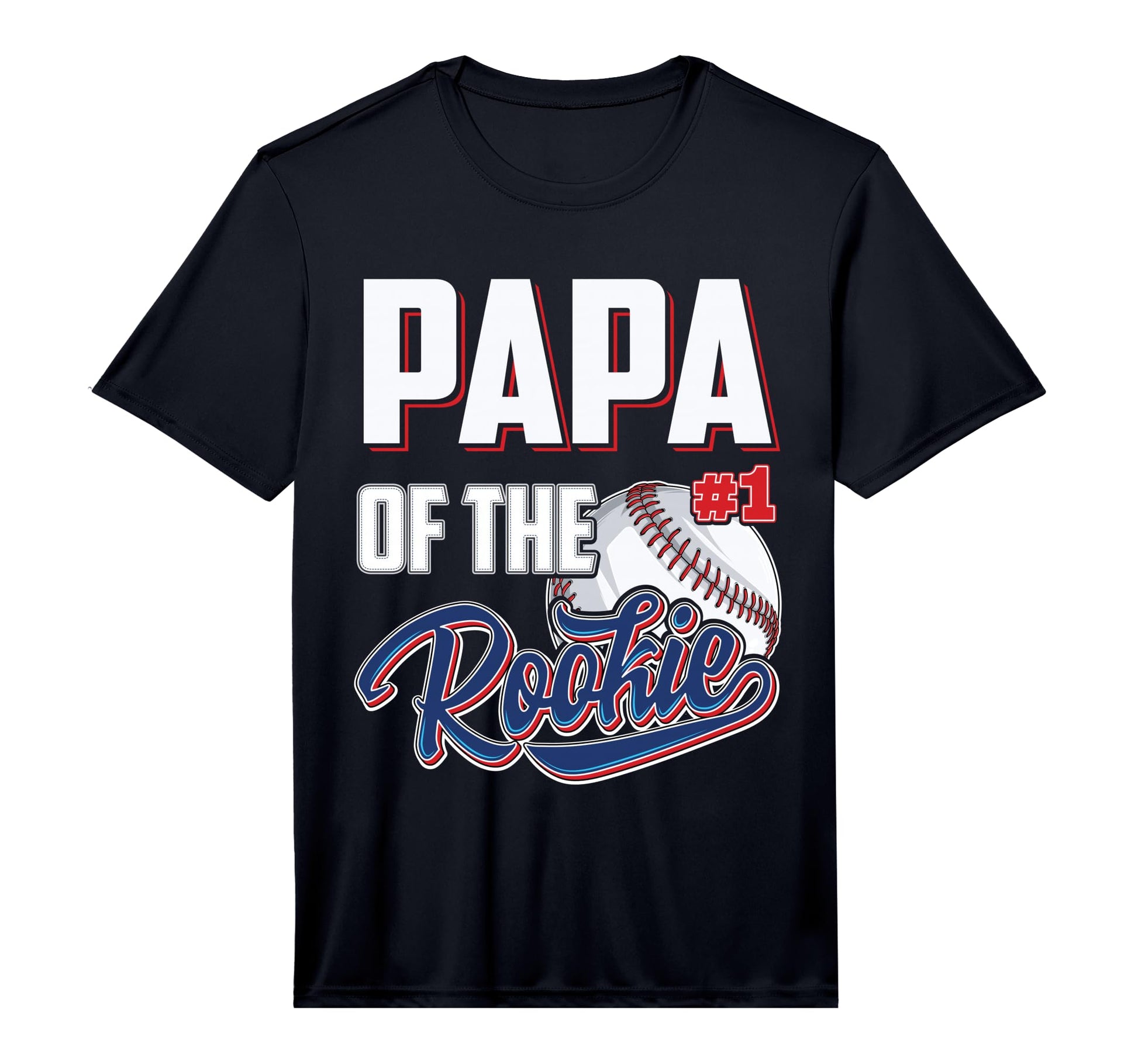 Papa Rookie 1 Years Old Team 1St T-Shirt - Casual Everyday Wear for Adults - T-Shirt, Sweatshirt, Hoodie