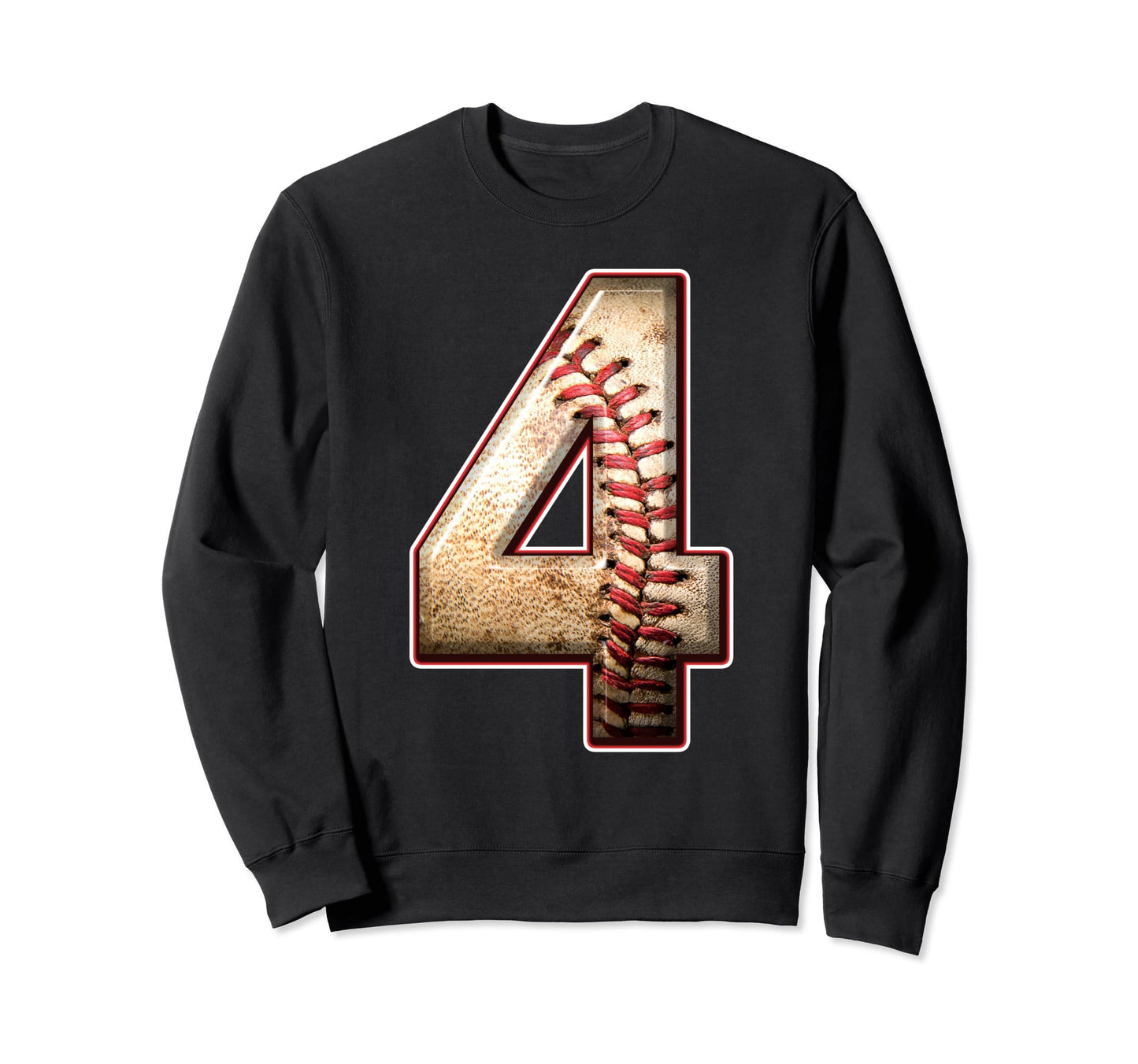 4 Years Old Baseball Player Sweatshirt - Casual Everyday Wear for Adults - T-Shirt, Sweatshirt, Hoodie