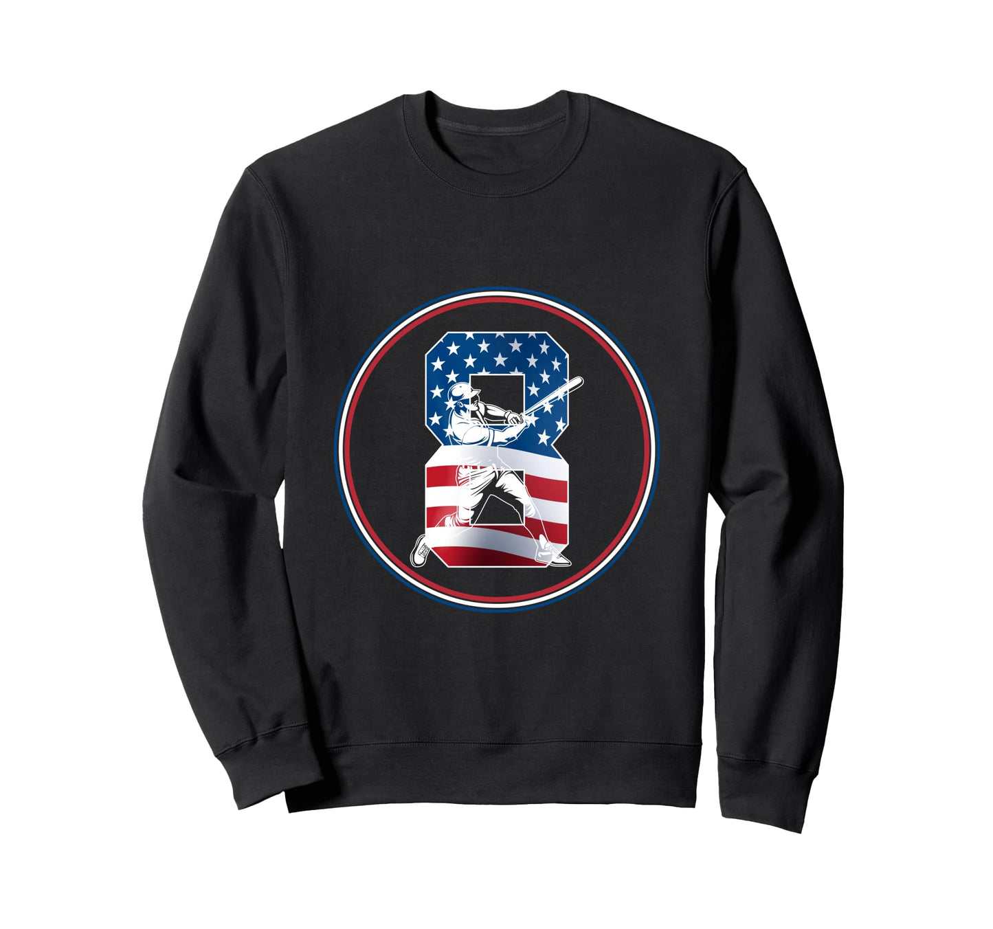Number 8 Years Baseball 8Th Birthday Sweatshirt - Unique Graphic Men Women - T-Shirt, Sweatshirt, Hoodie