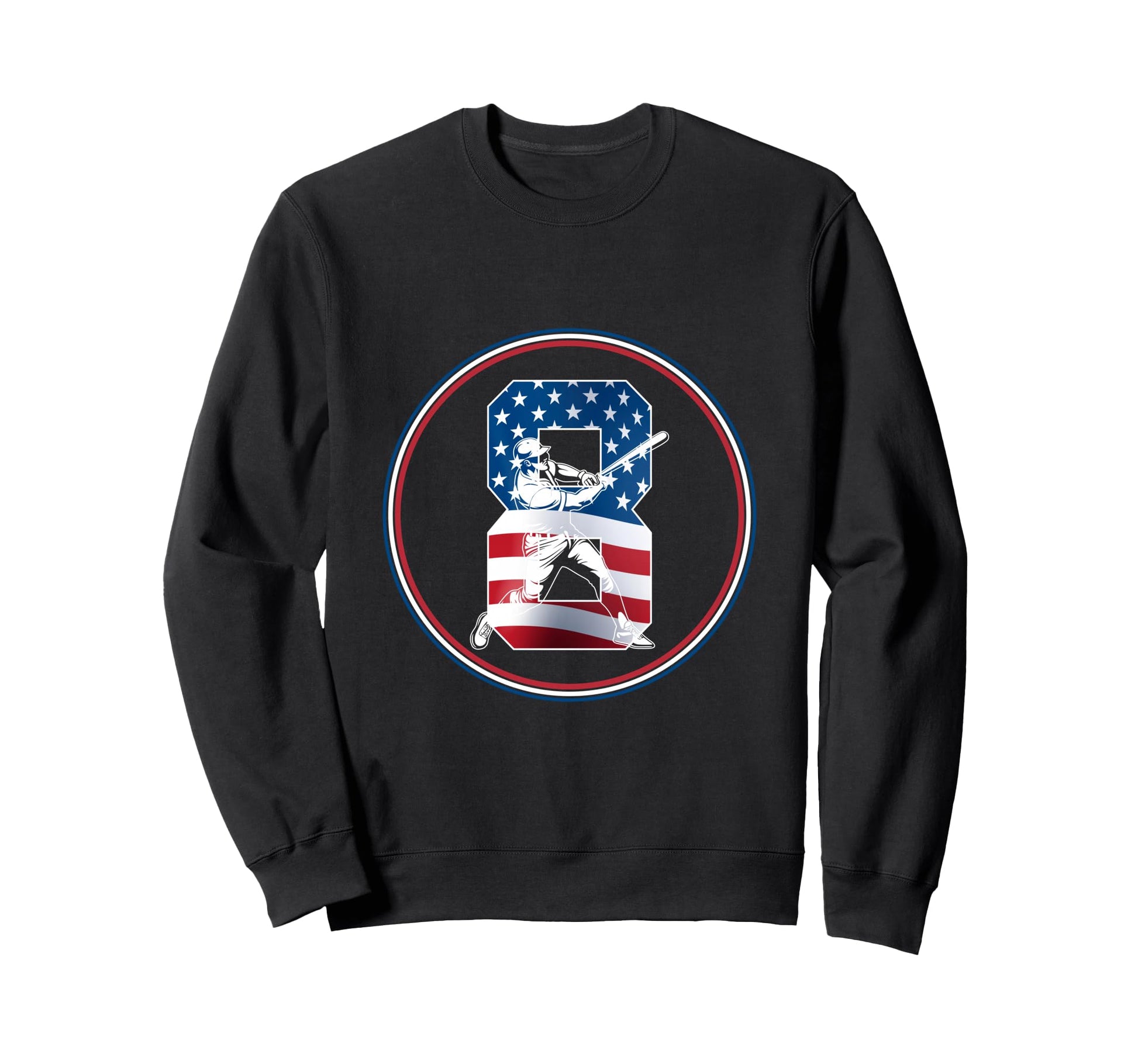 Number 8 Years Baseball 8Th Birthday Sweatshirt - Unique Graphic Men Women - T-Shirt, Sweatshirt, Hoodie