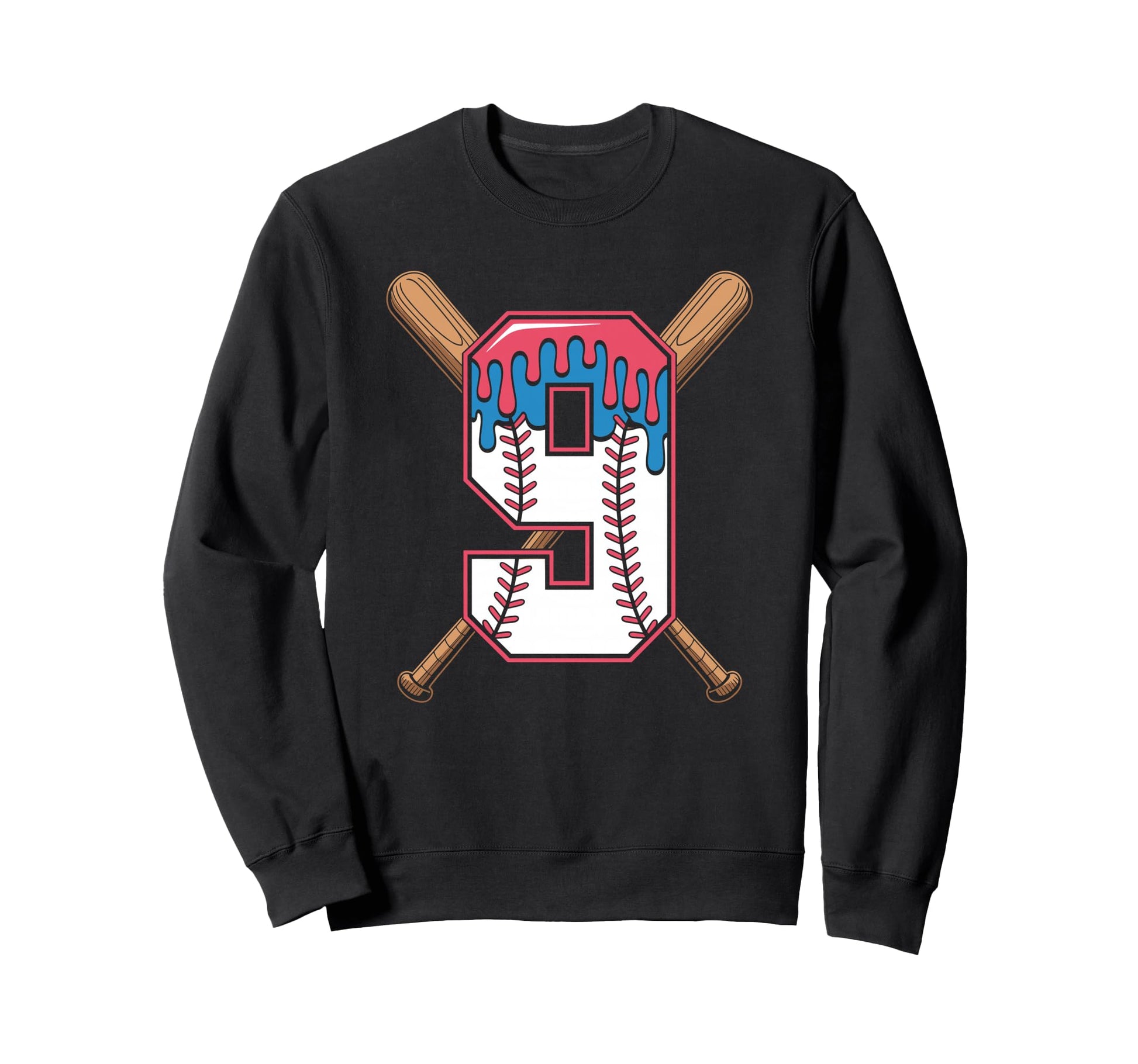 Ice Cream Baseball Drip Memorable Sweatshirt - Trendy Graphic Men Women - T-Shirt, Sweatshirt, Hoodie