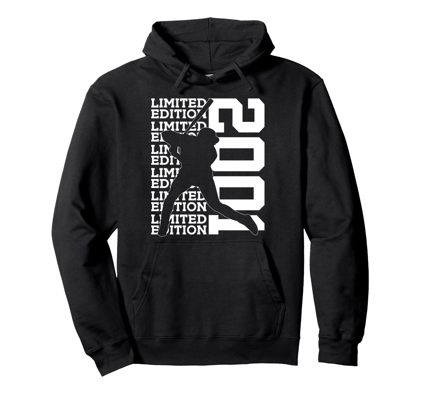 2001 Baseball 25Th Birthday Hoodie - Novelty Apparel for Adults - T-Shirt, Sweatshirt, Hoodie