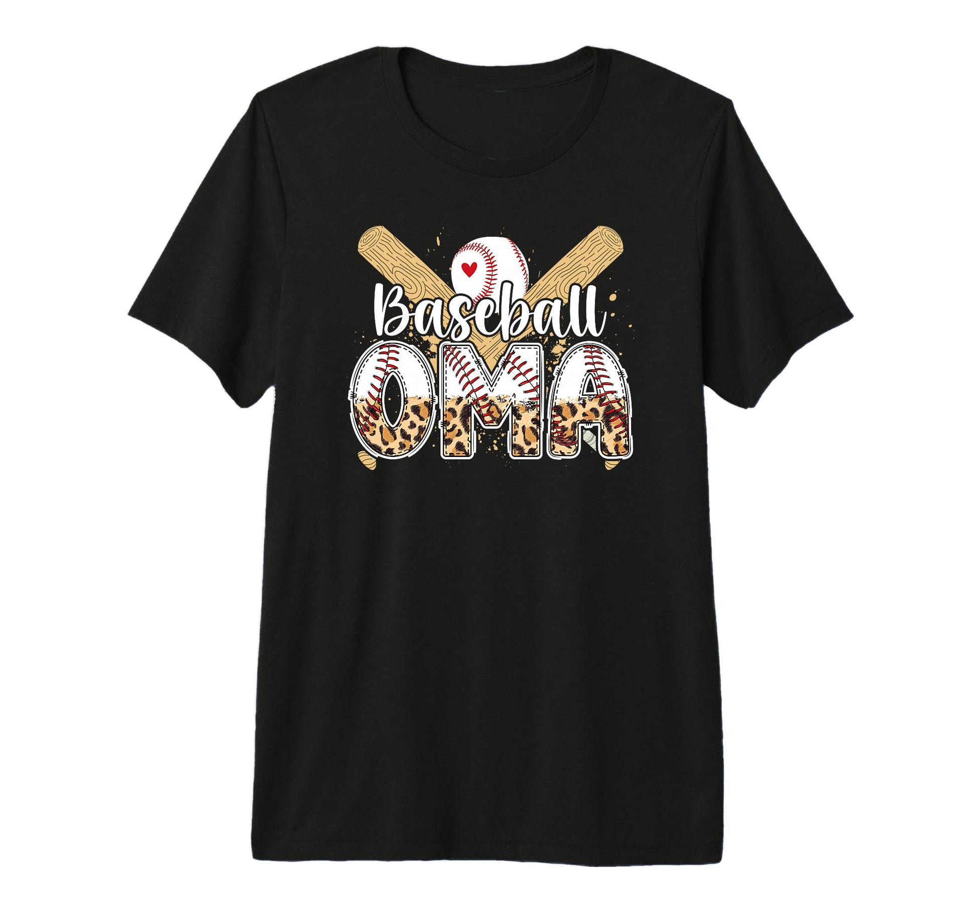 Baseball Oma Leopard Oma Baseball Player T-Shirt - Streetwear Style Unisex - T-Shirt, Sweatshirt, Hoodie
