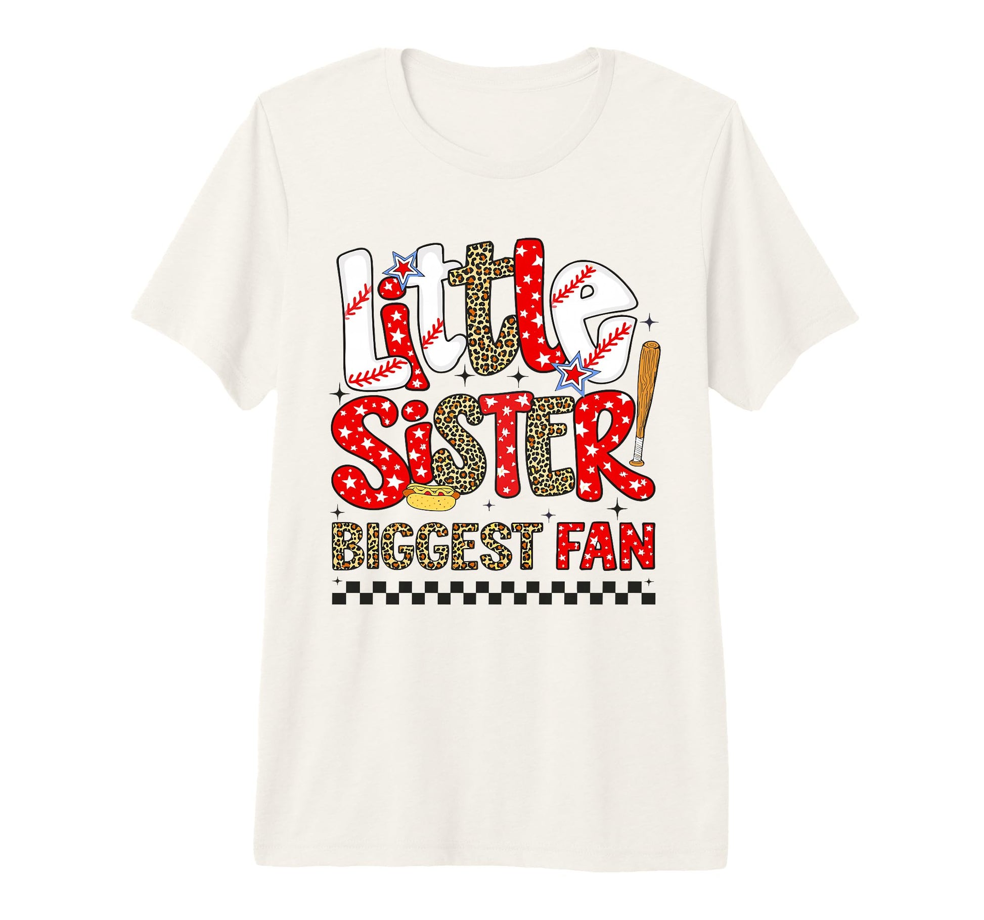 Funny Little Sister Biggest Fan Bow T-Shirt - Fun Novelty Design Unisex - T-Shirt, Sweatshirt, Hoodie