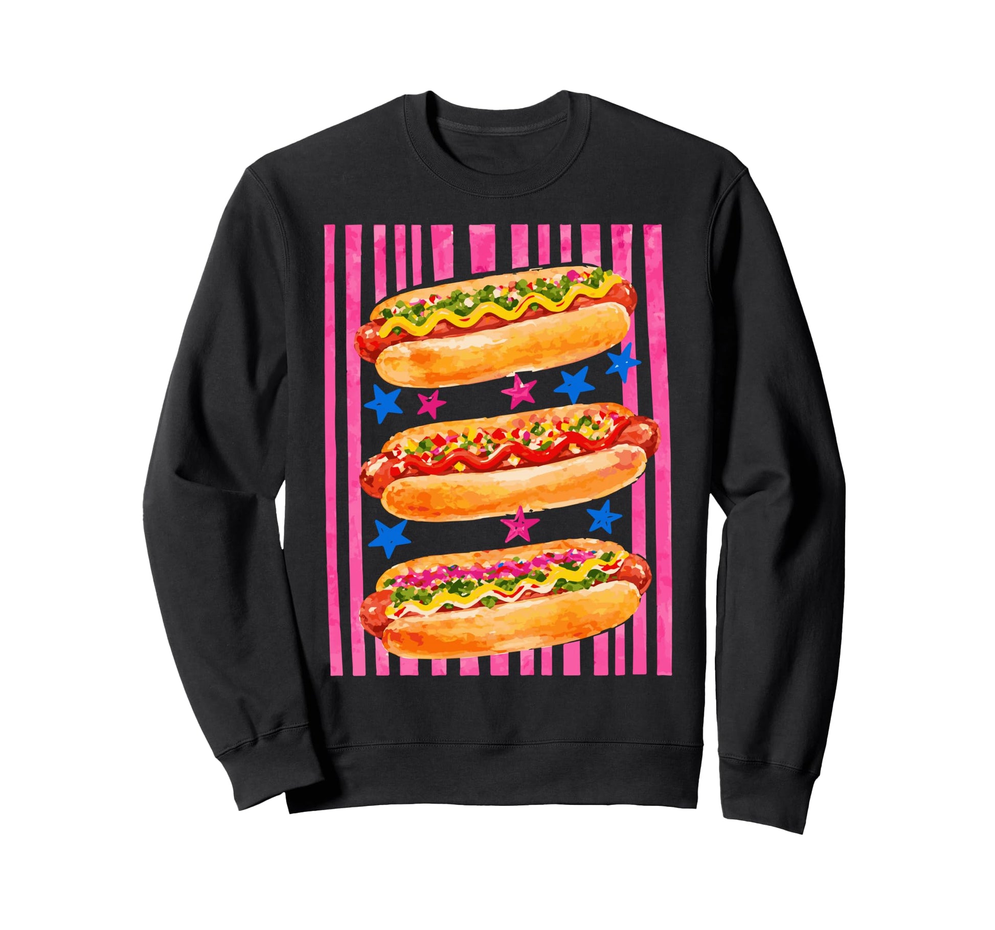 Hot Dog Just Here Wieners 4Th July Sweatshirt - Graphic Print Unisex - T-Shirt, Sweatshirt, Hoodie